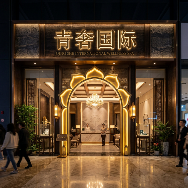 青奢国际新中式门头